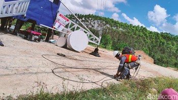 Sejauh ini, XL Axiata telah menempatkan empat unit Combat BTS 4G untuk memenuhi kebutuhan layanan para pekerja proyek IKN Nusantara. Foto: detikINET/Agus Tri Haryanto