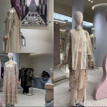 Desainer Ria Miranda berkolaborasi dengan IKYK meluncurkan koleksi bertajuk Reverie of Memoir. Foto Ria Miranda (kanan) dan Anandia Putri Harahap (kiri).