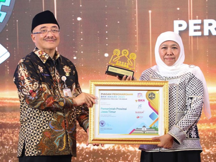 jatim raih penghargaan bkn award 2023