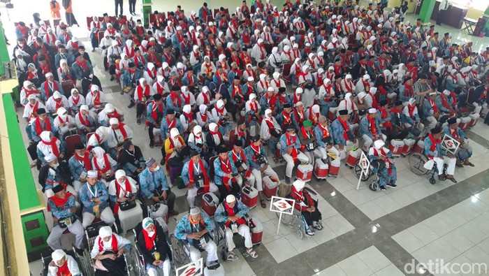 Jemaah calon haji di Asrama Haji Donohudan Boyolali. Foto diunggah Jumat (9/6/2023).