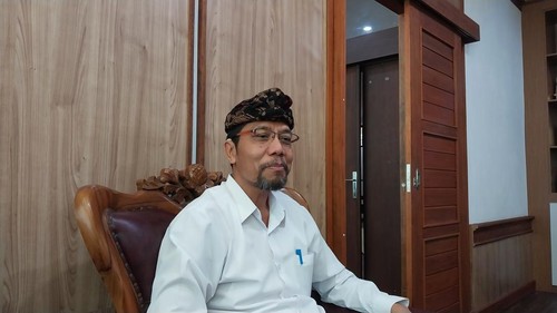 Kepala Dinas Pemajuan Masyarakat Adat Provinsi Bali I Gusti Agung Ketut Kartika Jaya Seputra, Jumat (9/6/2023). (
Rizki Setyo Samudero)