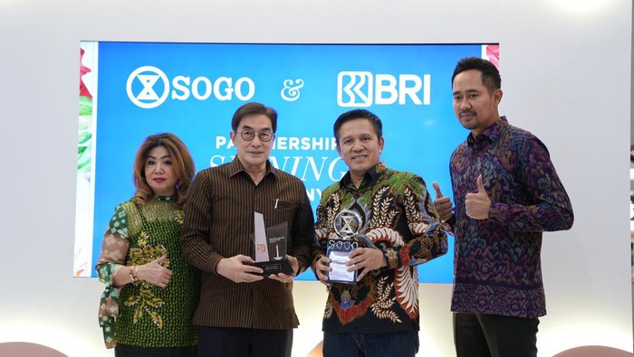 Kerja sama BRI dengan SOGO menghadirkan diskon.
