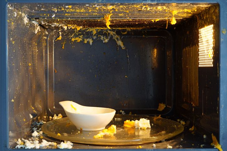 Masak telur di microwave meledak