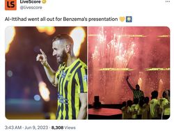 Netizen Terkesima Sambutan Spektakuler Benzema di Al Ittihad