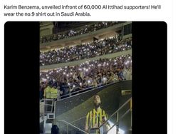 Netizen Terkesima Sambutan Spektakuler Benzema di Al Ittihad