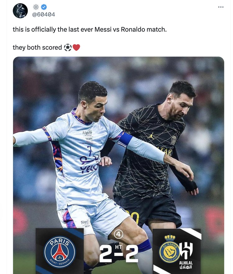 Era Messi dan Ronaldo di Eropa Sudah Berakhir, Netizen Sedih