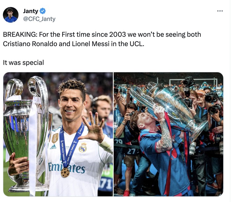 Meme Messi Ronaldo