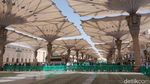 5 Fakta Unik Payung Masjid Nabawi, Jumlah hingga Jadwal Buka Tutupnya