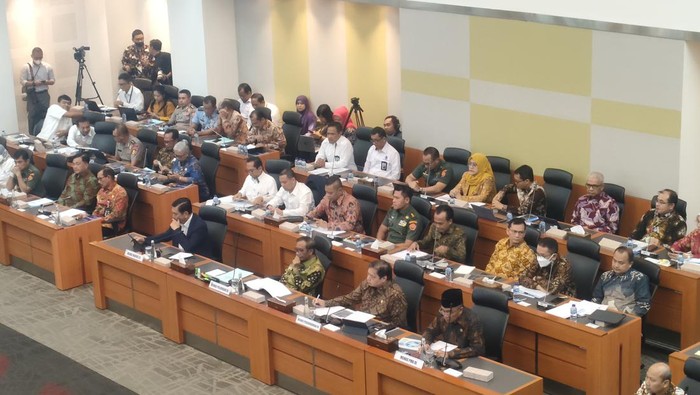 Rapat di Banggar DPR pada Jumat (9/6/2023)-(Dwi/detikcom)