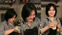 Tak hanya sebagai penikmat kopi, rupanya Tia Septiana juga memiliki pengalaman untuk menjadi barista di sebuah kafe. Foto: Instagram