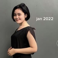 Tia Septiana memilih gaya rambut pendek sepundak. Ada netizen yang mengatakan kalau dirinya cocok jadi polwan.  Foto: Dok. Instagram/Tiktok @tsepallegra