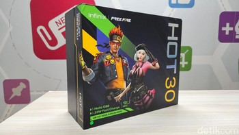 Ini kotak khusus Infinix Hot 30 Free Fire. Foto: Adi Fida Rahman/detikINET