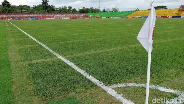 Kondisi Stadion BJ Habibie jelang kickoff PSM Makassar Vs Bali United.
