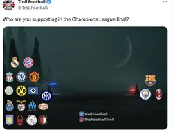 Meme Klub Besar Eropa Berbondong Dukung Inter Ketimbang City