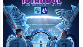 Akun resmi Manchester City mengumumkan inilah waktunya final Liga Champions. Foto: Twitter