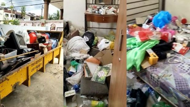 Unggahan seorang agensi properti yang membagikan kondisi rumah sewa miliknya yang berantakan dan banyak sampah.