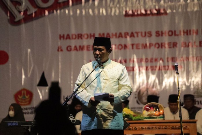 Wakil Bupati Klaten, Yoga Hardaya membuka acara Pasoepati Klaten Ngajak Ngaji.