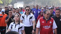 SBY beserta AHY disebut berada di Gelora Bung Karno untuk olahraga bersama para pemain Bola Voli LavAni.