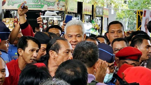 Bakal calon presiden (Bacapres) PDI Perjuangan (PDIP) Ganjar Pranowo melakukan kunjungan ke Sumatera Utara, pada Minggu (11/6/2023). (DPP PDIP)