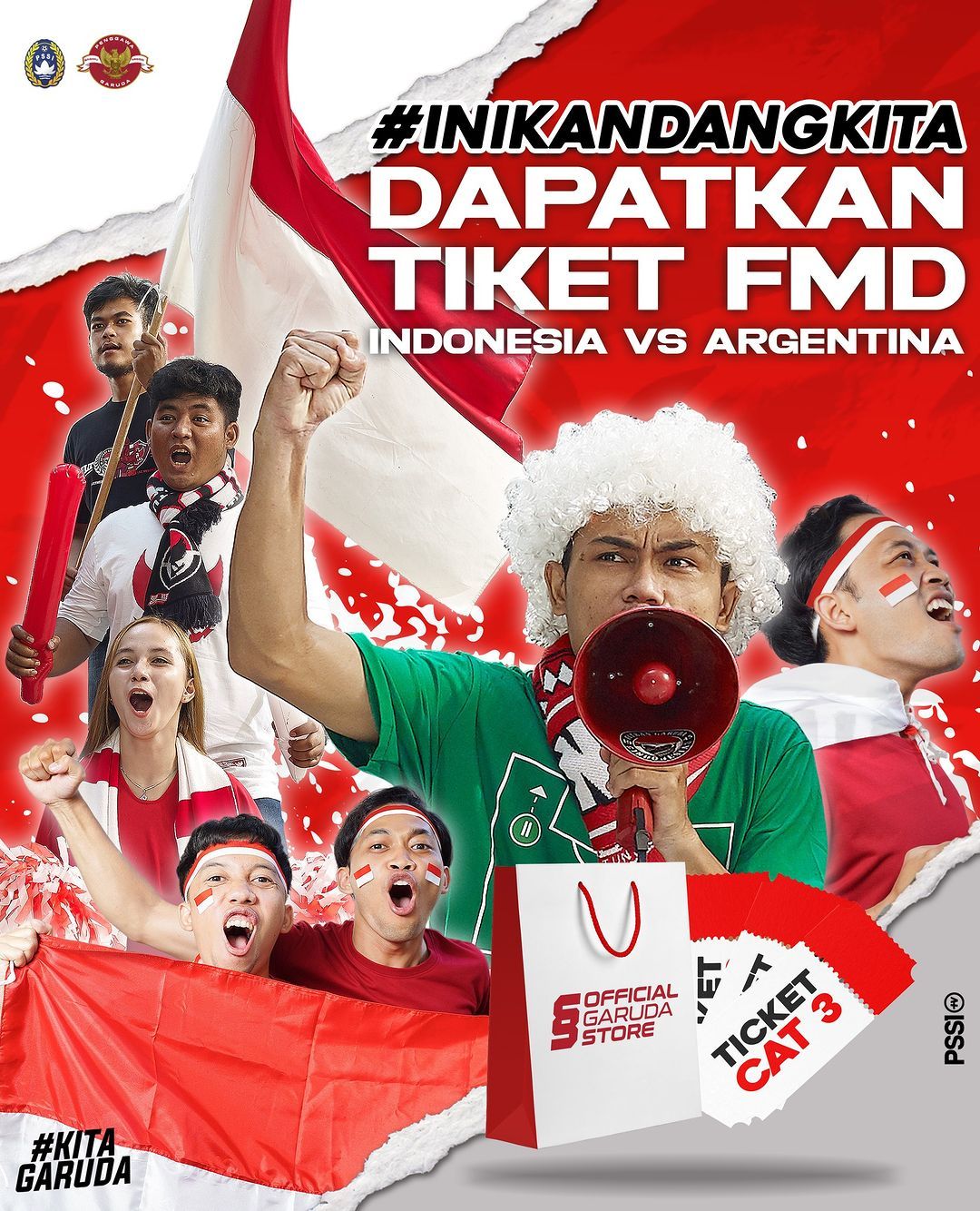 challenge #IniKandangKita tiket Indonesia vs Argentina