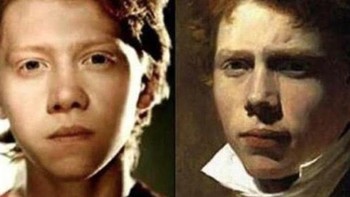 Sir David Wilkie seorang seniman kelahiran tahun 1785 mirip dengan Rupert Grint, aktor yang terkenal dengan film Harry Potter.(istimewa/playbuzz)  
