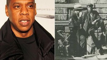 Jay Z mirip wajahnya dengan seorang pria tak teridentifikasi di sebelah kanan.(istimewa/playbuzz)  
