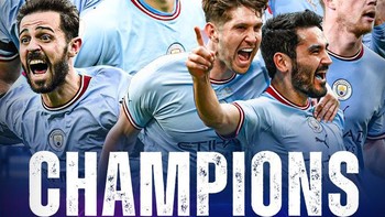 The Citizens memenangi Liga Champions usai mengalahkan Inter Milan 1-0 di Stadion Ataturk, Istanbul, pada Minggu (11/6) dinihari WIB. Para fans berbahagia dan membuat banyak meme. Foto: Twitter