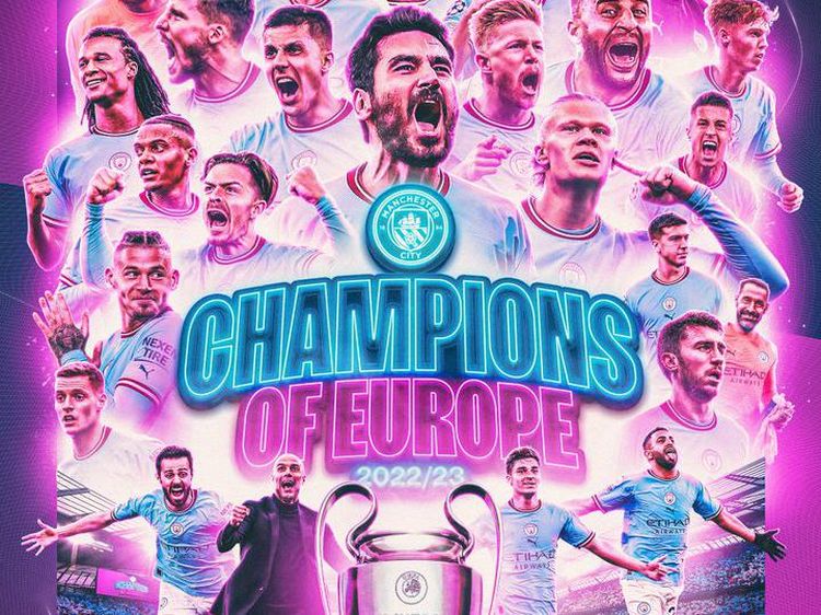 Manchester City Treble Winner, Gokil!