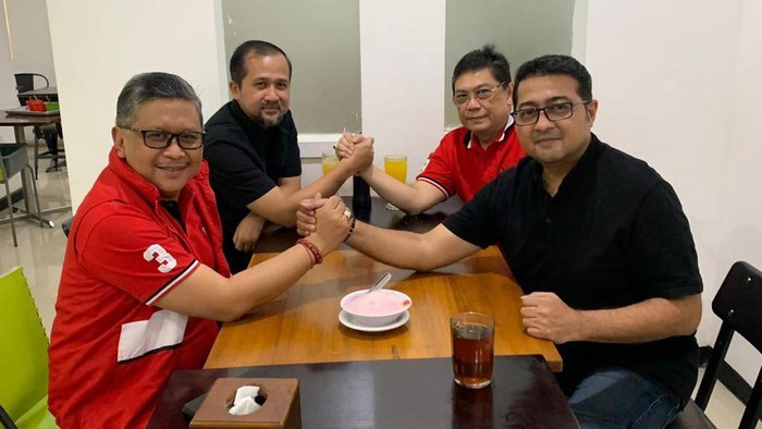 Pertemuan sekjen PDIP dan sekjen Demokrat (dok istimewa)