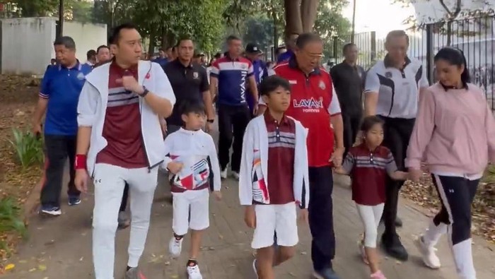 SBY, AHY, Ibas, dan keluarga berada di GBK