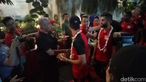 Timnas Palestina tiba di Balai Kota Surabaya