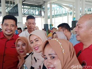 Walkot Bobby-Bupati Taput Ikut Sambut Kedatangan Ganjar di Medan