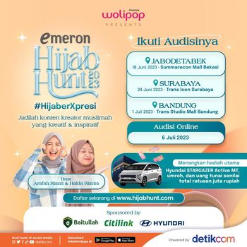 Ajang pencarian bakat Emeron Hijab Hunt 2023 kembali digelar.