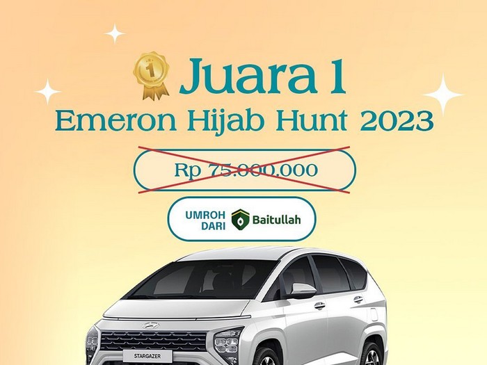 Ajang pencarian bakat Emeron Hijab Hunt 2023 kembali digelar.