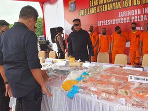 Operasi Narkoba di Riau: 10 Orang Ditangkap, 168 Kg Sabu-Uang Rp 3 M Disita