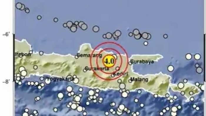 gempa bojonegoro M 4