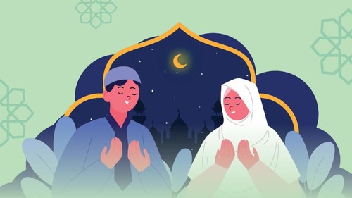 Ilustrasi doa di Multazam