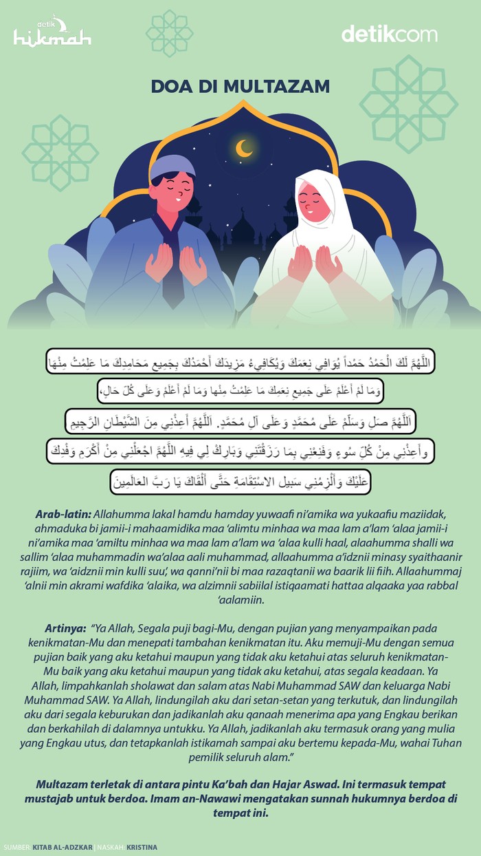 Infografis doa di Multazam Infografis doa di Multazam