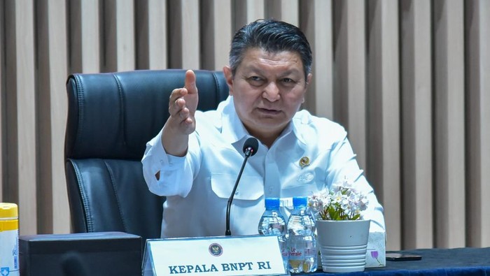 Kepala Badan Nasional Penanggulangan Terorisme Republik Indonesia ( BNPT RI ) Komjen. Pol. Rycko Amelza Dahniel