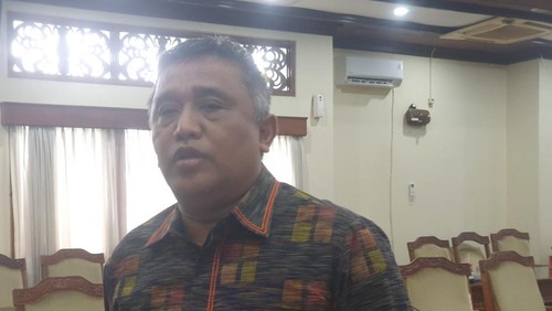 Ketua KPU Provinsi Bali I Dewa Agung Gede Lidartawan angkat bicara soal bendesa adat yang tak perlu mengundurkan diri saat menjadi bacaleg. (Ronatal Siahaan/detikBali).