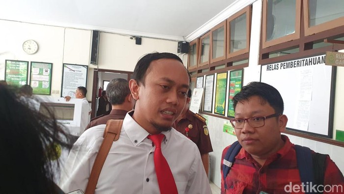 Kuasa hukum Robinson terdakwa mafia tanah Nologaten, Agung Pamula Ariyanto usai sidang di PN Jogja, Senin (12/6/2023).