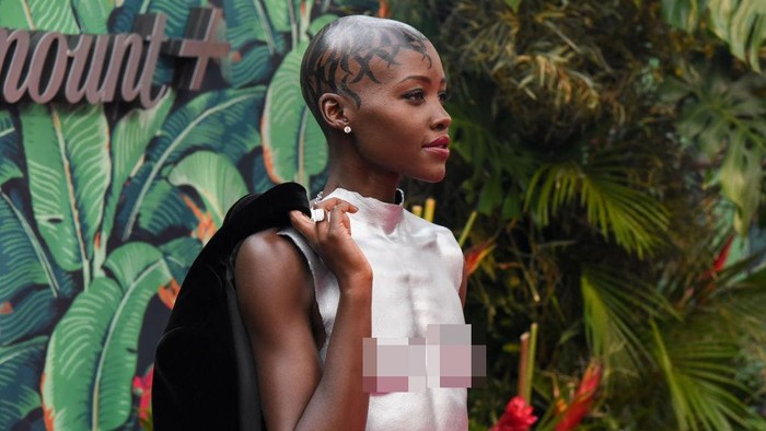 (EDITORS NOTE: Image contains nudity.) Lupita Nyongo at the 76th Tony Awards held at the United Palace Theatre on June 11, 2023 in New York City. (Photo by Steve Eichner/WWD via Getty Images)