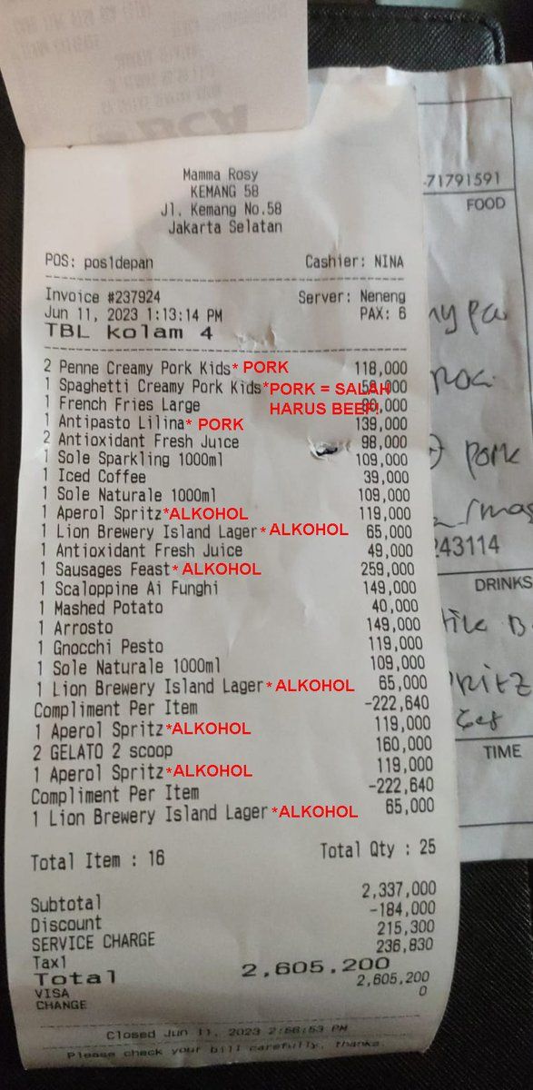 Pelayan Sajikan Pasta Babi ke Muslim, Restoran Mamma Rosy Klarifikasi Begini