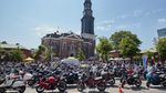 Ribuan Moge Konvoi di Jalanan Kota Hamburg