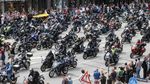 Ribuan Moge Konvoi di Jalanan Kota Hamburg