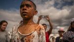 Serunya Festival Perang Tomat di Kolombia