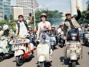 Dekjaw Traveller Vespa Bentuk Klub Motor Bareng Sintya Marisca