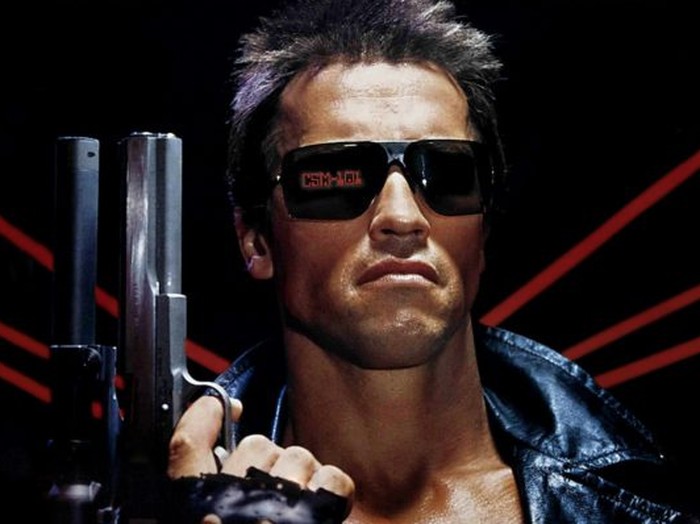 The Terminator Cuplikan adegan di film The Terminator (1984).