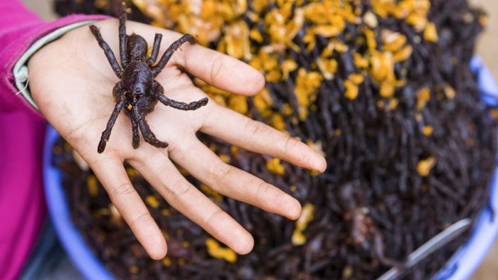 5 Makanan Eksotis yang Nikmat, Tarantula Goreng hingga Sandwich Otak
