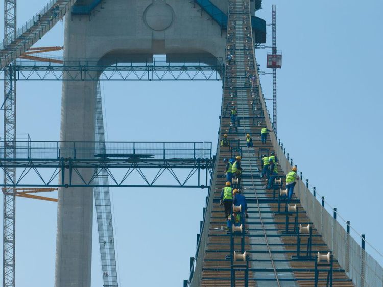 Bentar Lagi Kelar, Begini Penampakan Jembatan Sungai Yangtze Sekarang